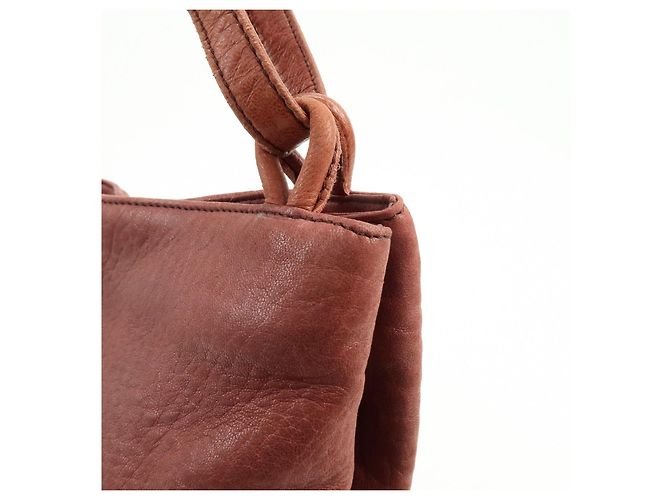 Borsa Tote in pelle Anagram LOEWE Borsa a tracolla Bordeaux - vista 14