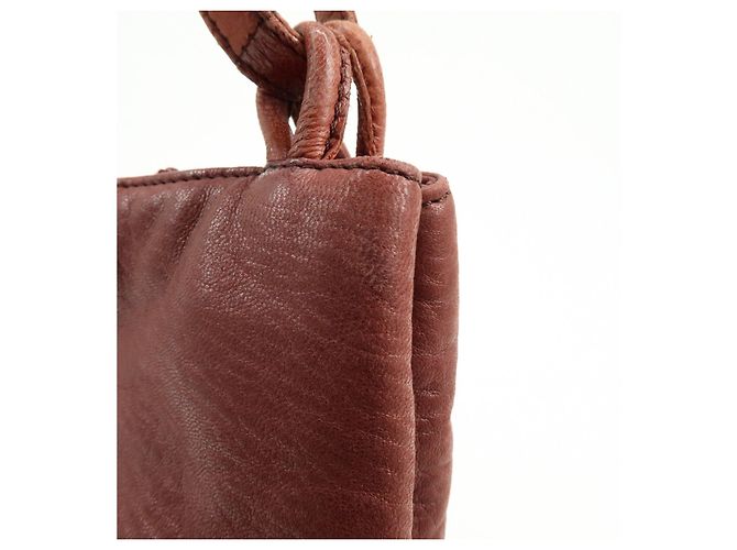 Borsa Tote in pelle Anagram LOEWE Borsa a tracolla Bordeaux - vista 16