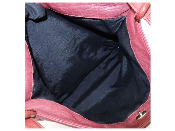 Borsa Tote in pelle Anagram LOEWE Borsa a tracolla Bordeaux - vista 19