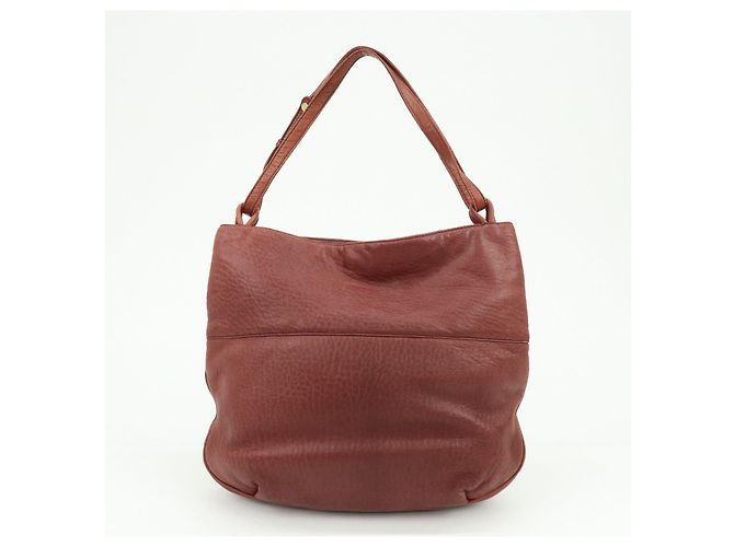 Borsa Tote in pelle Anagram LOEWE Borsa a tracolla Bordeaux - vista 2