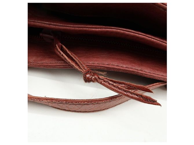 Borsa Tote in pelle Anagram LOEWE Borsa a tracolla Bordeaux - vista 21