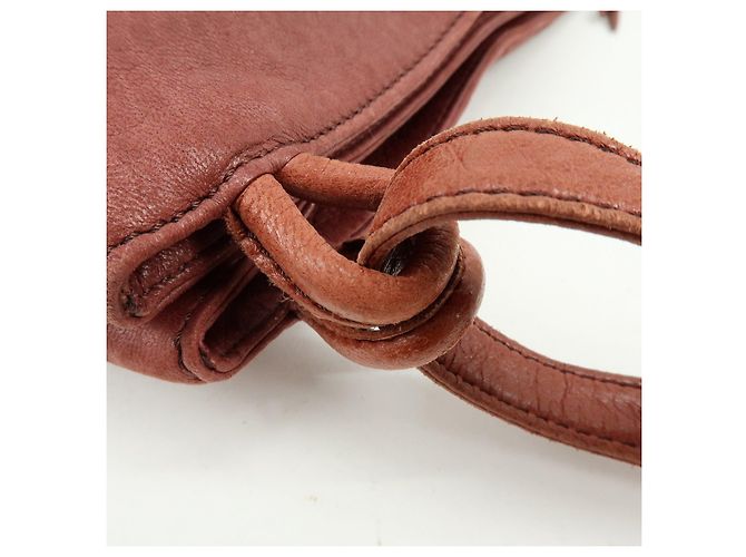 Borsa Tote in pelle Anagram LOEWE Borsa a tracolla Bordeaux - vista 8