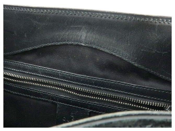 Borsa Tote e Borsa a Tracolla GUCCI GG Canvas Leather Black 109141 - vista 19