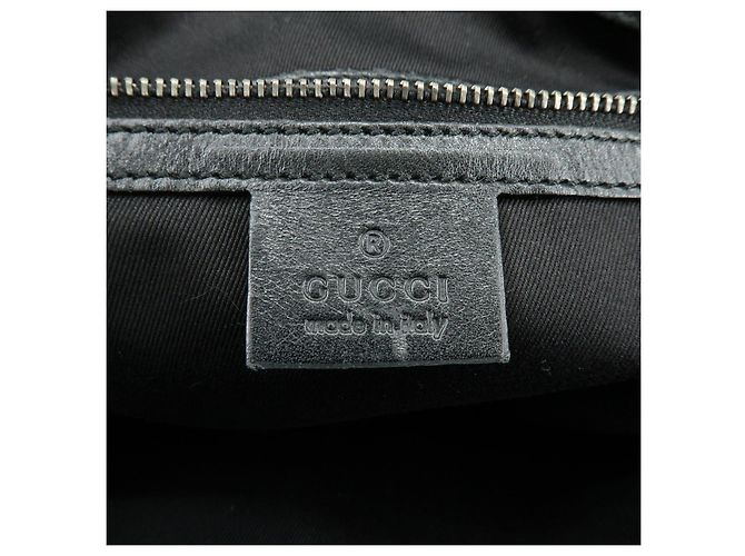 Borsa Tote e Borsa a Tracolla GUCCI GG Canvas Leather Black 109141 - vista 22