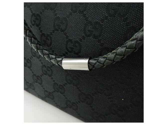 Borsa Tote e Borsa a Tracolla GUCCI GG Canvas Leather Black 109141 - vista 8