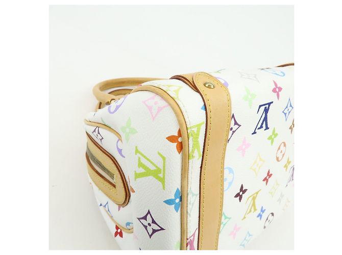 Borsa a mano Louis Vuitton Monogram Priscilla Multicolor Blanc M40096 - vista 12