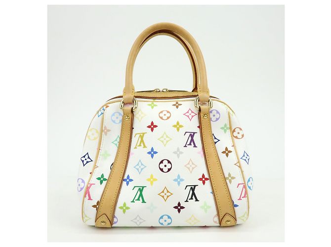 Borsa a mano Louis Vuitton Monogram Priscilla Multicolor Blanc M40096 - vista 2
