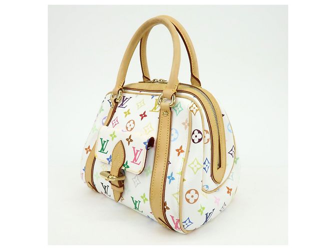 Borsa a mano Louis Vuitton Monogram Priscilla Multicolor Blanc M40096 - vista 3