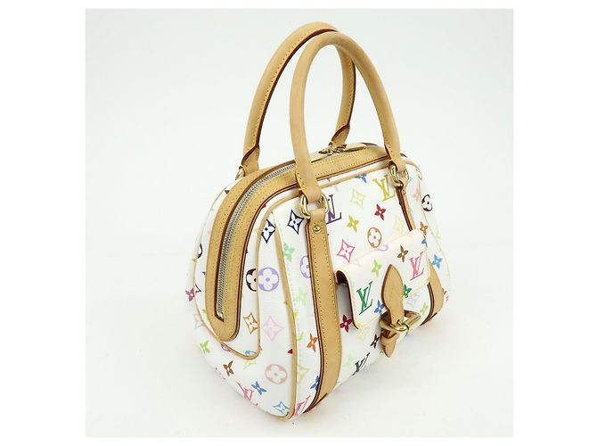 Borsa a mano Louis Vuitton Monogram Priscilla Multicolor Blanc M40096 - vista 4
