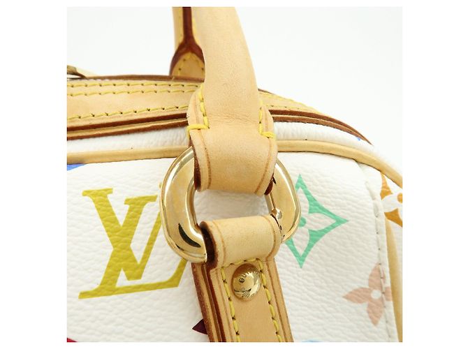 Borsa a mano Louis Vuitton Monogram Priscilla Multicolor Blanc M40096 - vista 7