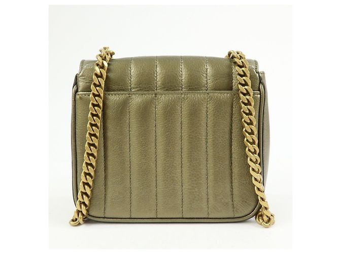 Autre Marque SAINT LAURENT PARIS Borsa a tracolla Vicky in pelle Borsa crossbody Oro - vista 2
