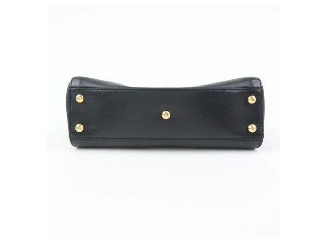 GUCCI Sylvie Sherry Canvas Leather 2Way Shoulder Bag Black 460331 - vista 5