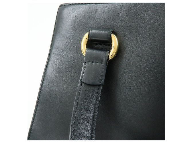 GUCCI Sylvie Sherry Canvas Leather 2Way Shoulder Bag Black 460331 - vista 9