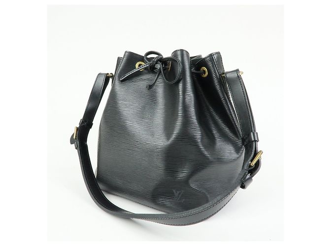 Borsa a tracolla Louis Vuitton Epi Petit Noe Noir Black M59012 - vista 3