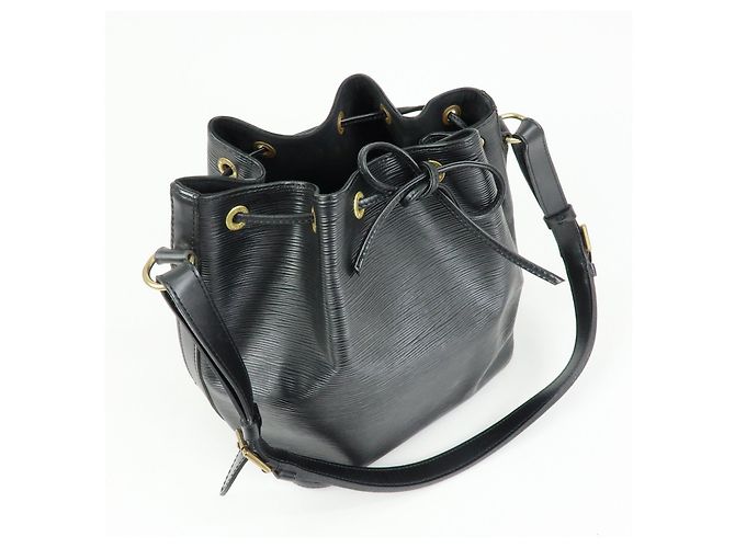 Borsa a tracolla Louis Vuitton Epi Petit Noe Noir Black M59012 - vista 4