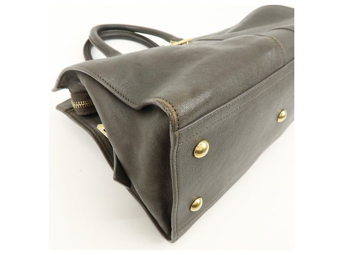 Autre Marque SAINT LAURENT PARIS Borsa 2WAY Cabas Chyc in pelle Grigio 370699 - vista 10