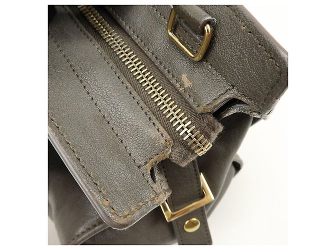 Autre Marque SAINT LAURENT PARIS Borsa 2WAY Cabas Chyc in pelle Grigio 370699 - vista 19