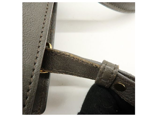 Autre Marque SAINT LAURENT PARIS Borsa 2WAY Cabas Chyc in pelle Grigio 370699 - vista 7