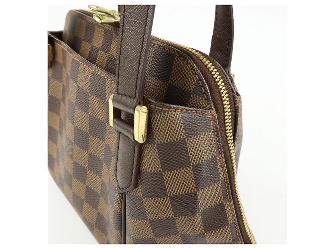 Borsa Louis Vuitton Damier Canvas Belem PM Ebene Brown N51173 - vista 14