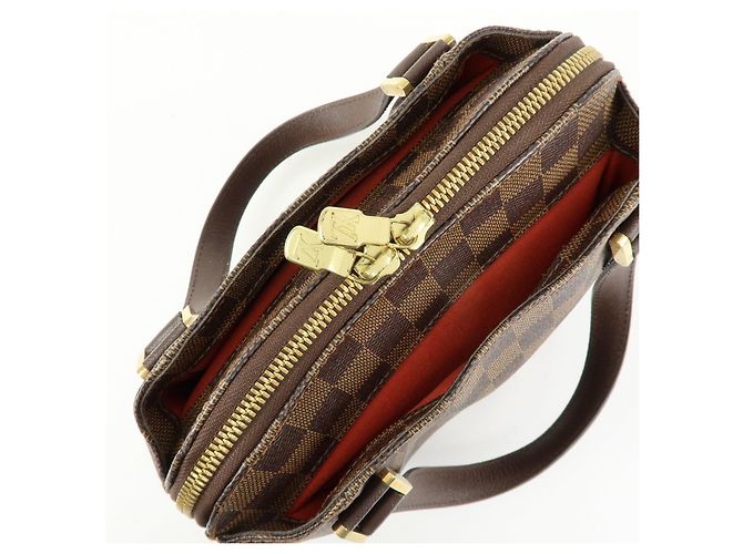 Borsa Louis Vuitton Damier Canvas Belem PM Ebene Brown N51173 - vista 17