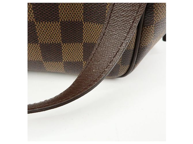 Borsa Louis Vuitton Damier Canvas Belem PM Ebene Brown N51173 - vista 9