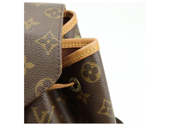 Zaino Louis Vuitton Monogram Montsouris GM Brown M51135 - vista 14