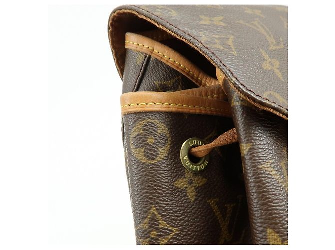 Zaino Louis Vuitton Monogram Montsouris GM Brown M51135 - vista 15