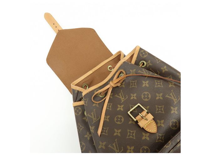 Zaino Louis Vuitton Monogram Montsouris GM Brown M51135 - vista 18