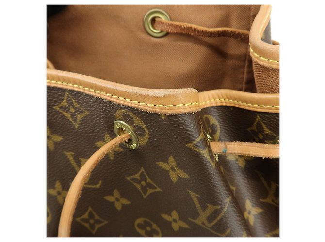 Zaino Louis Vuitton Monogram Montsouris GM Brown M51135 - vista 19
