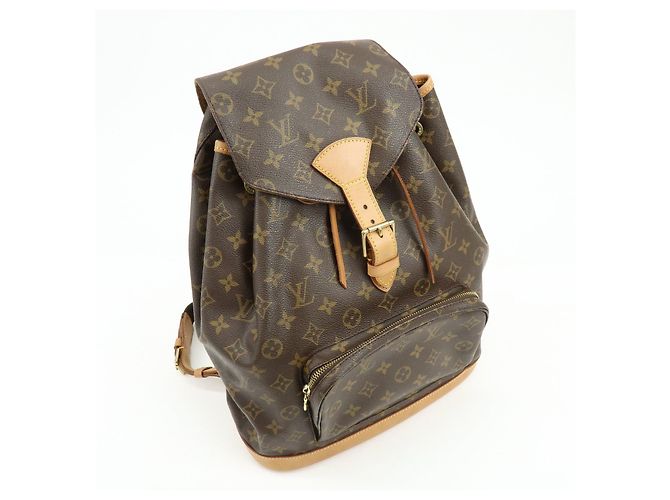 Zaino Louis Vuitton Monogram Montsouris GM Brown M51135 - vista 4