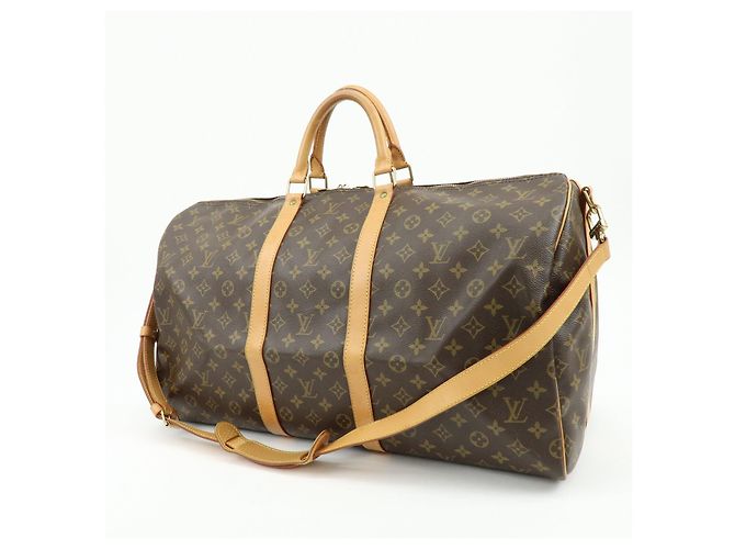 Louis Vuitton Monogram Keep All Bandouliere 55 Boston Bag M41414 - vista 3