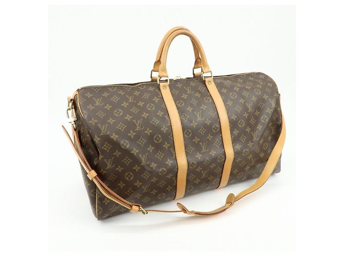 Louis Vuitton Monogram Keep All Bandouliere 55 Boston Bag M41414 - vista 4