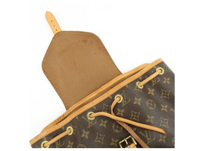 Zaino Louis Vuitton Monogram Montsouris MM Brown M51136 - vista 18