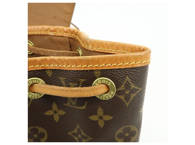 Zaino Louis Vuitton Monogram Montsouris MM Brown M51136 - vista 20