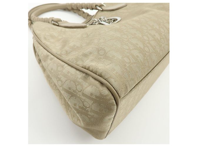 Borsa a mano Christian Dior Romantic Trotter in PVC e pelle Beige - vista 13