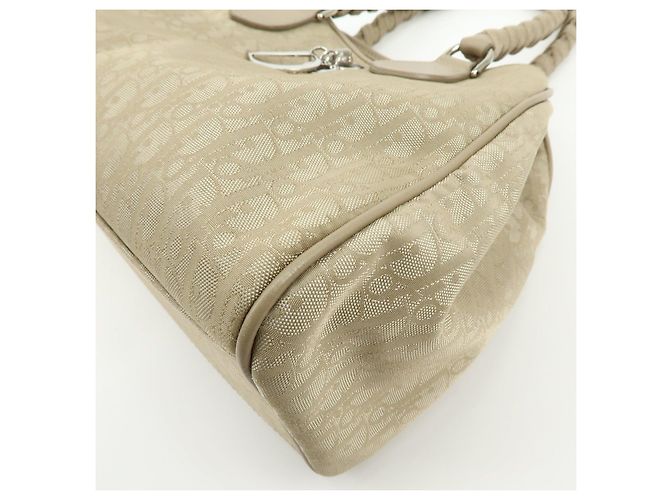 Borsa a mano Christian Dior Romantic Trotter in PVC e pelle Beige - vista 14
