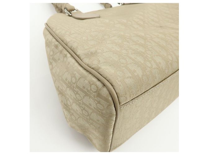 Borsa a mano Christian Dior Romantic Trotter in PVC e pelle Beige - vista 15