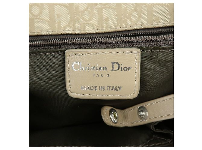 Borsa a mano Christian Dior Romantic Trotter in PVC e pelle Beige - vista 23