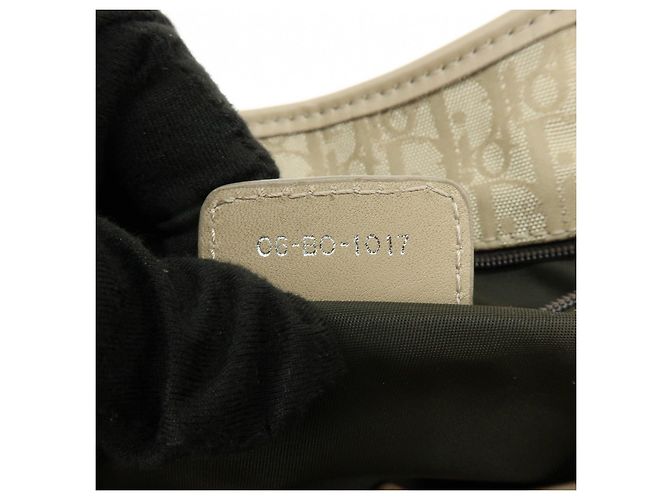 Borsa a mano Christian Dior Romantic Trotter in PVC e pelle Beige - vista 24