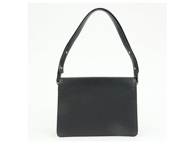 Borsa a tracolla Louis Vuitton Epi Freerun in pelle Noir Black M52402 - vista 2