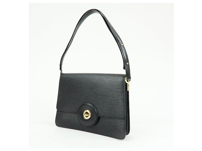 Borsa a tracolla Louis Vuitton Epi Freerun in pelle Noir Black M52402 - vista 3