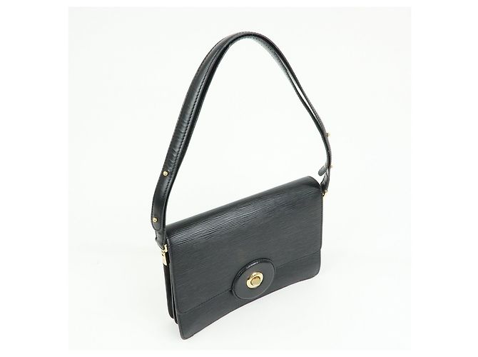 Borsa a tracolla Louis Vuitton Epi Freerun in pelle Noir Black M52402 - vista 4
