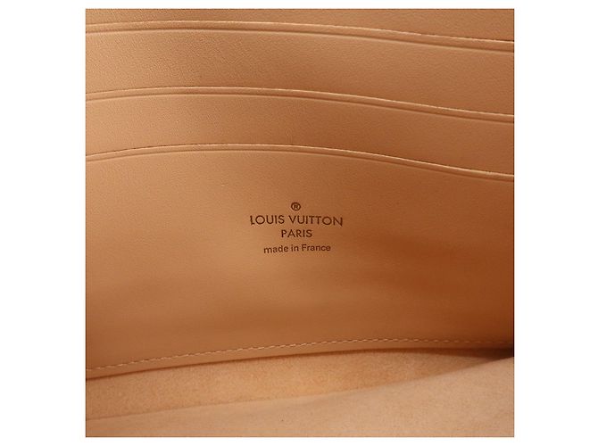 Louis Vuitton Damier Ebene Pochette Double Zip Rose Ballerine N60254 - vista 23