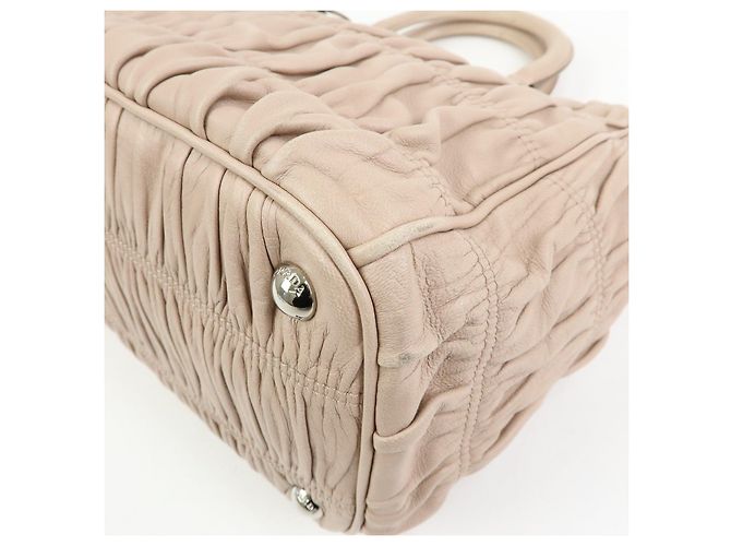 PRADA Borsa a mano e a tracolla 2Way in pelle Nappa Gaufure B2599L - vista 12