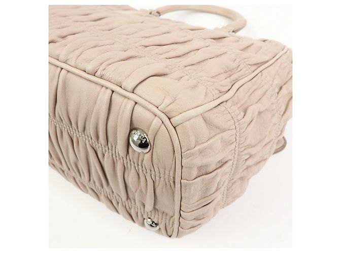 PRADA Borsa a mano e a tracolla 2Way in pelle Nappa Gaufure B2599L - vista 14