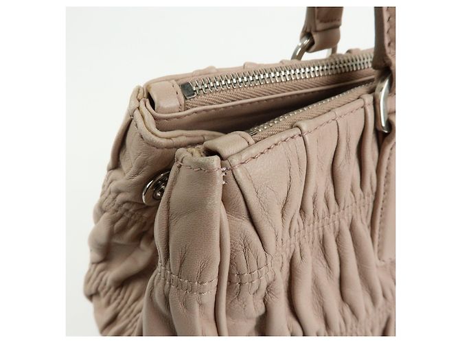 PRADA Borsa a mano e a tracolla 2Way in pelle Nappa Gaufure B2599L - vista 16