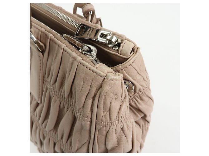 PRADA Borsa a mano e a tracolla 2Way in pelle Nappa Gaufure B2599L - vista 17