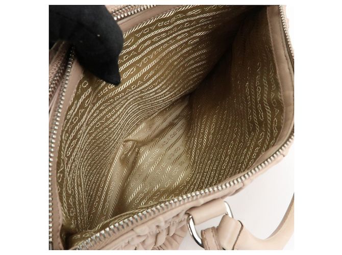 PRADA Borsa a mano e a tracolla 2Way in pelle Nappa Gaufure B2599L - vista 21