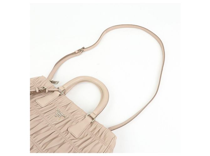 PRADA Borsa a mano e a tracolla 2Way in pelle Nappa Gaufure B2599L - vista 6