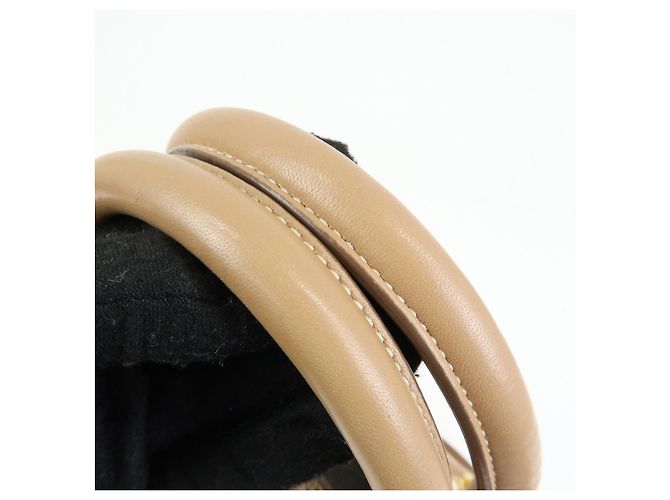 PRADA Borsa a mano e a tracolla 2Way in pelle di vitello morbida Light Brown BN1902 - vista 10